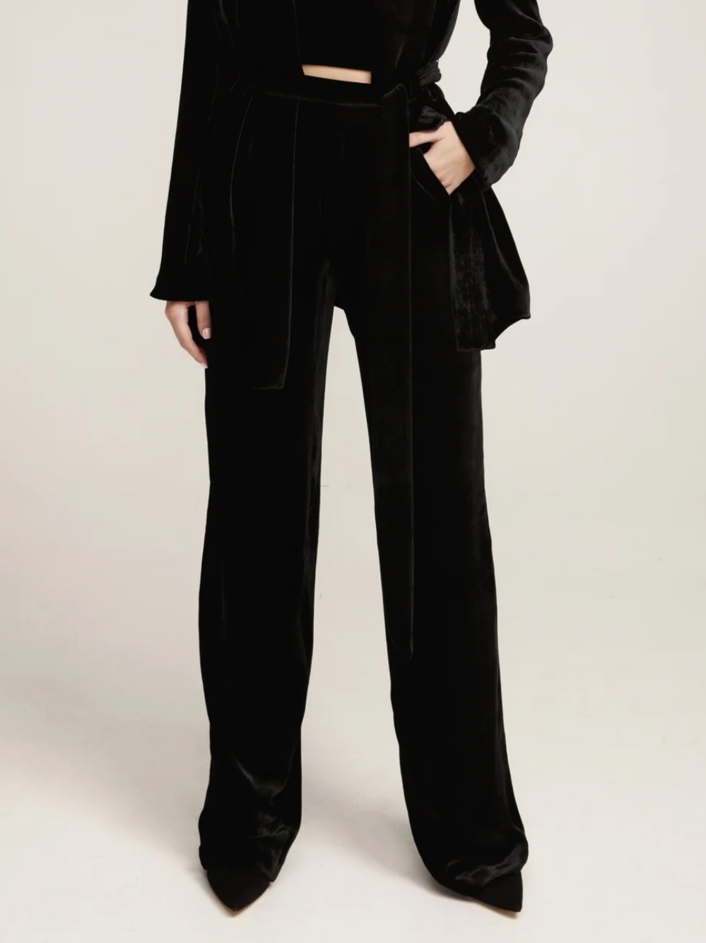 LITA THE SILK VELVET TROUSERS